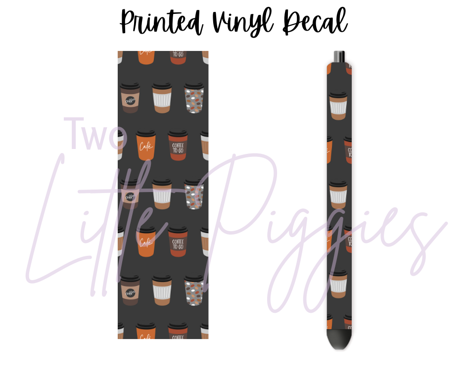 Printed Vinyl - But First Coffee