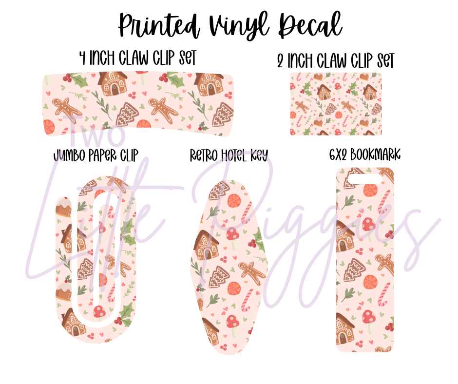 Printed Vinyl - Rosy Christmas