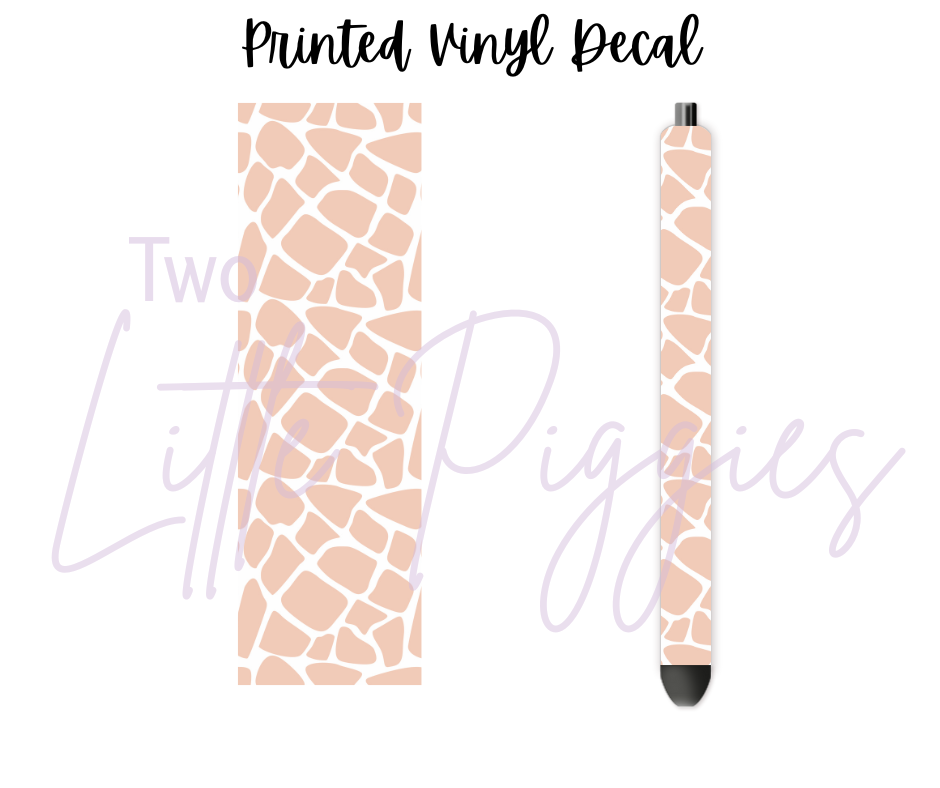 Printed Vinyl - Blush Safari