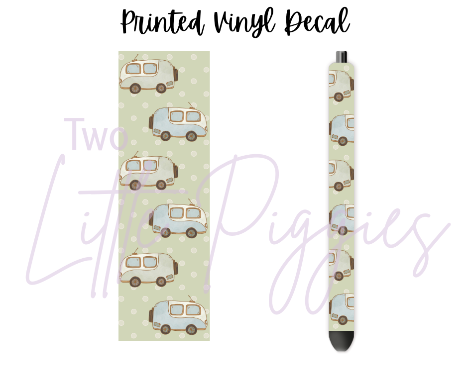 Printed Vinyl - Camping Fun