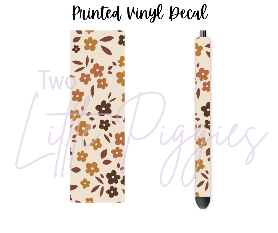 Printed Vinyl - Fall Floral