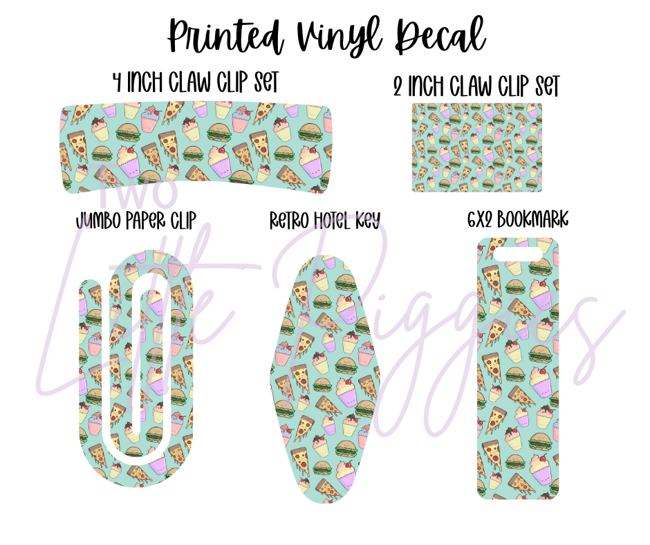 Printed Vinyl - Fast Food