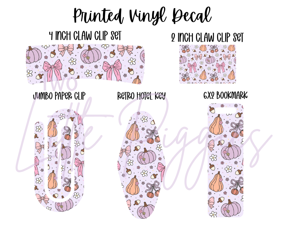 Printed Vinyl - Coquette Pumpkin
