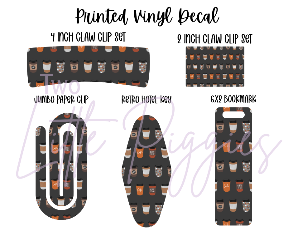 Printed Vinyl - But First Coffee