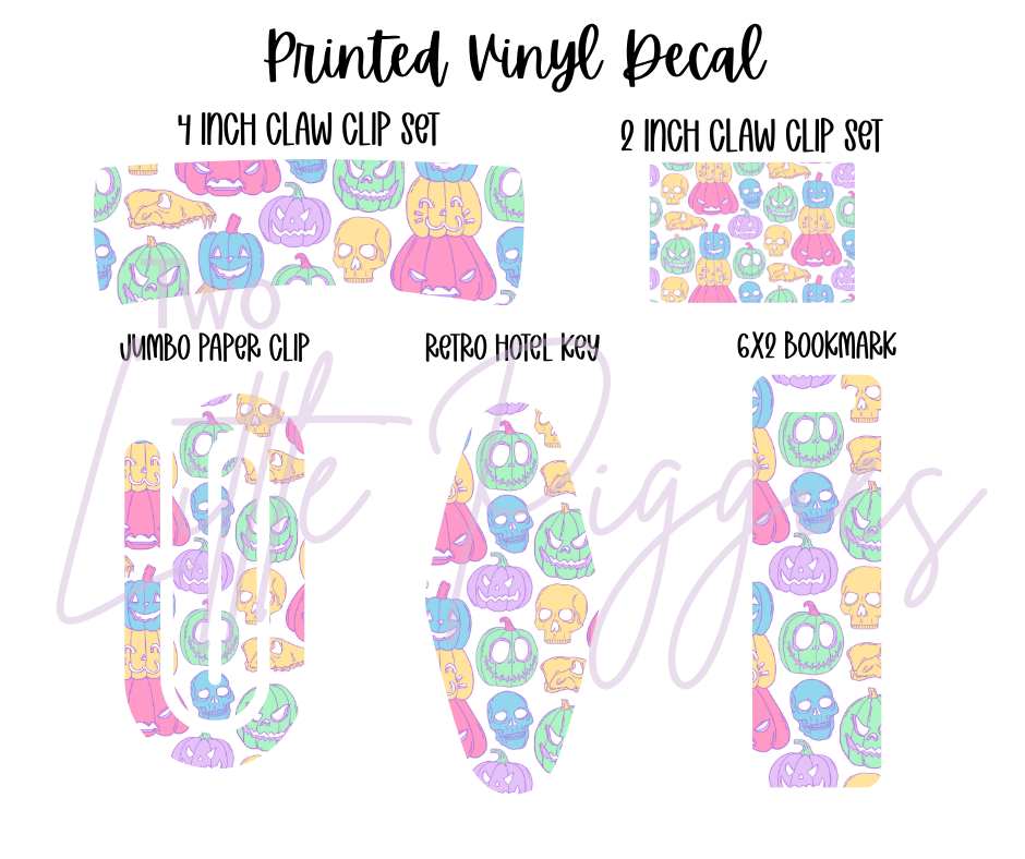 Printed Vinyl - Halloween Pastel Collection