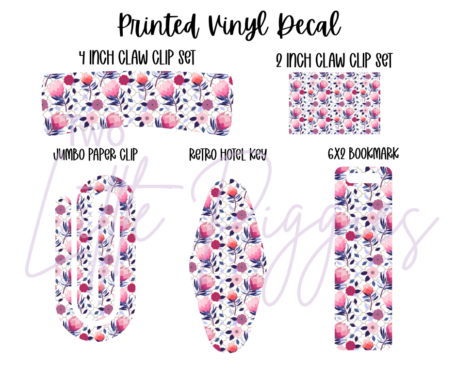 Printed Vinyl - Protea Flowers