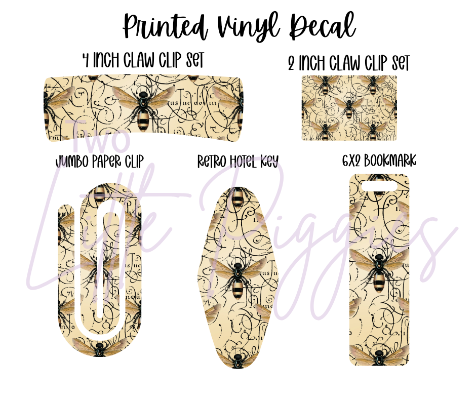 Printed Vinyl - Bumbling Bees