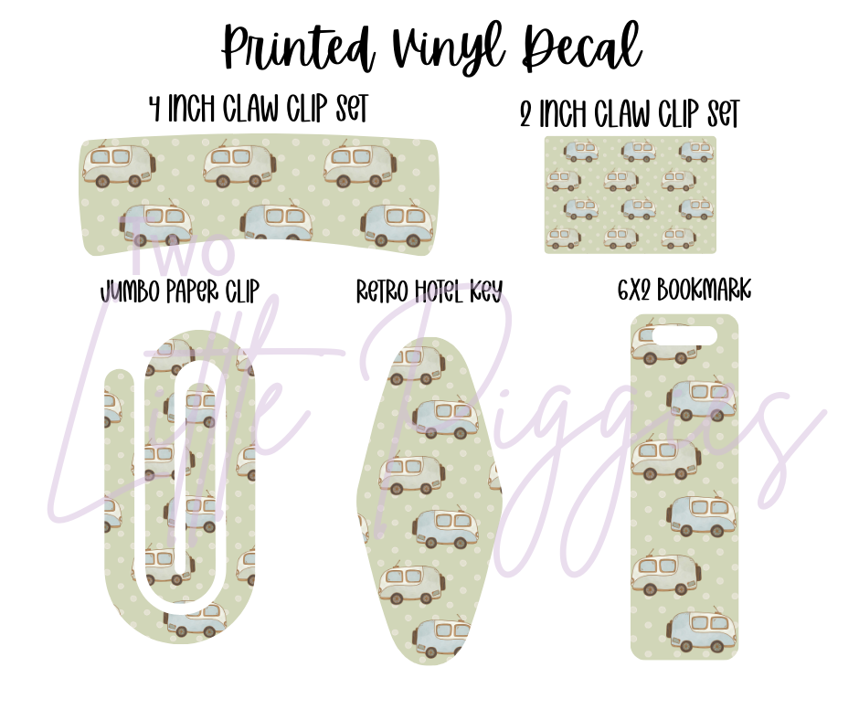 Printed Vinyl - Camping Fun