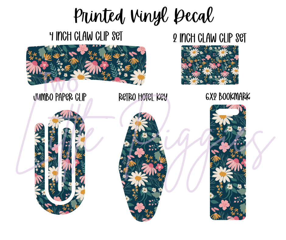 Printed Vinyl - Eclectic Floral