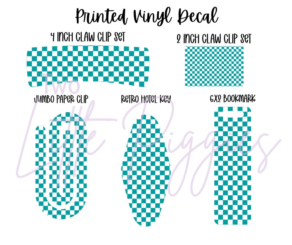 Printed Vinyl - Checkers - Regular