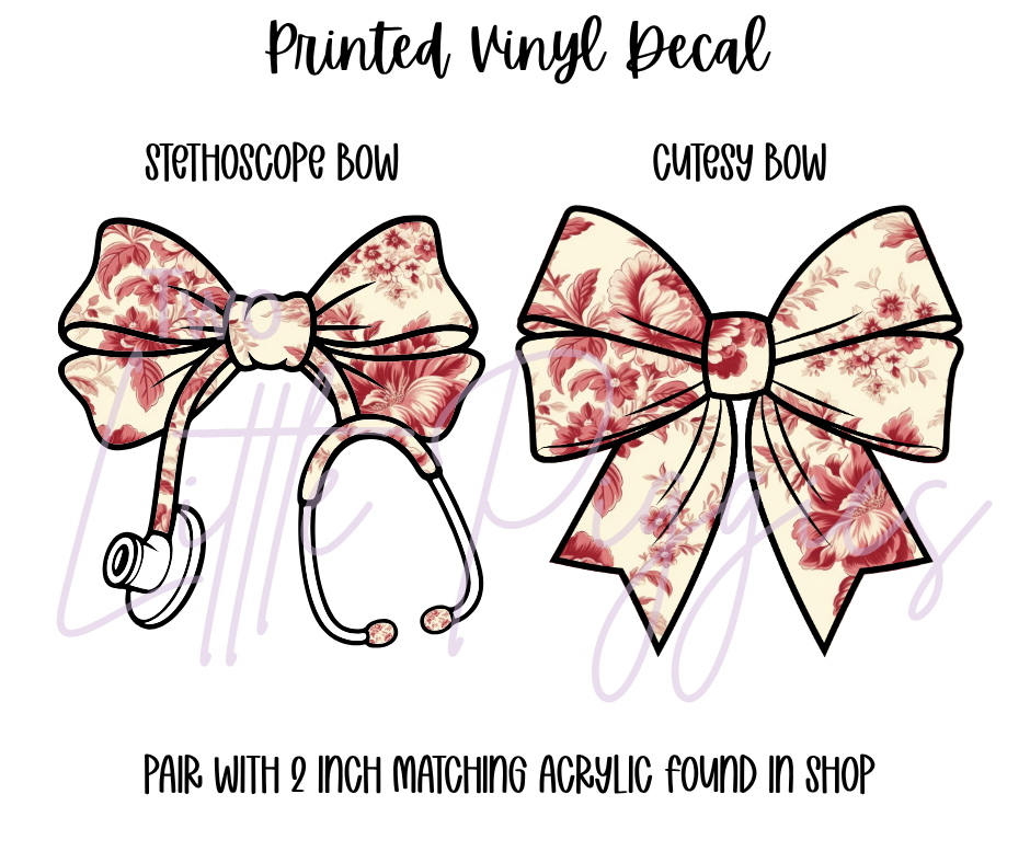 Printed Vinyl - Toile Floral