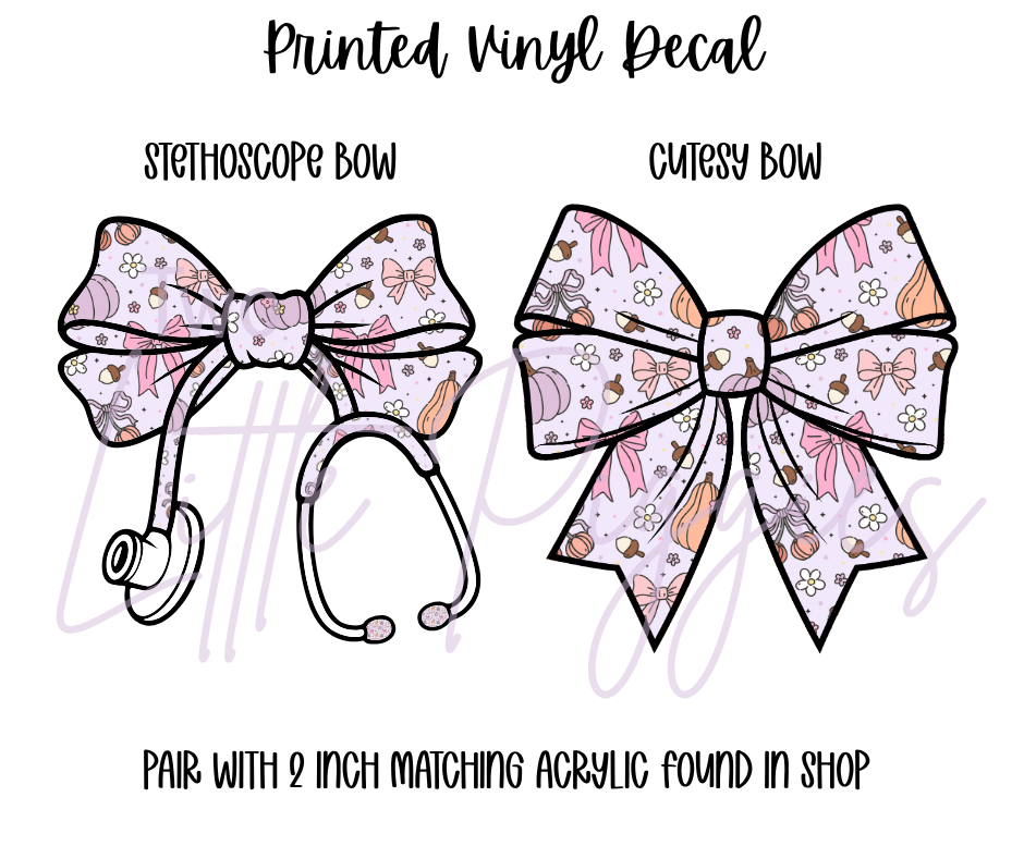 Printed Vinyl - Coquette Pumpkin