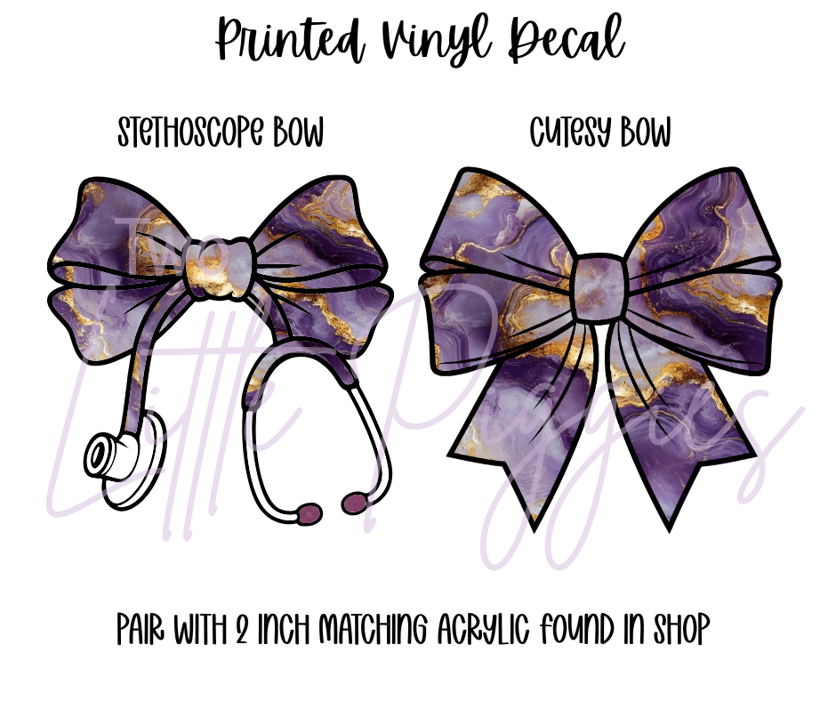 Printed Vinyl - Marbled