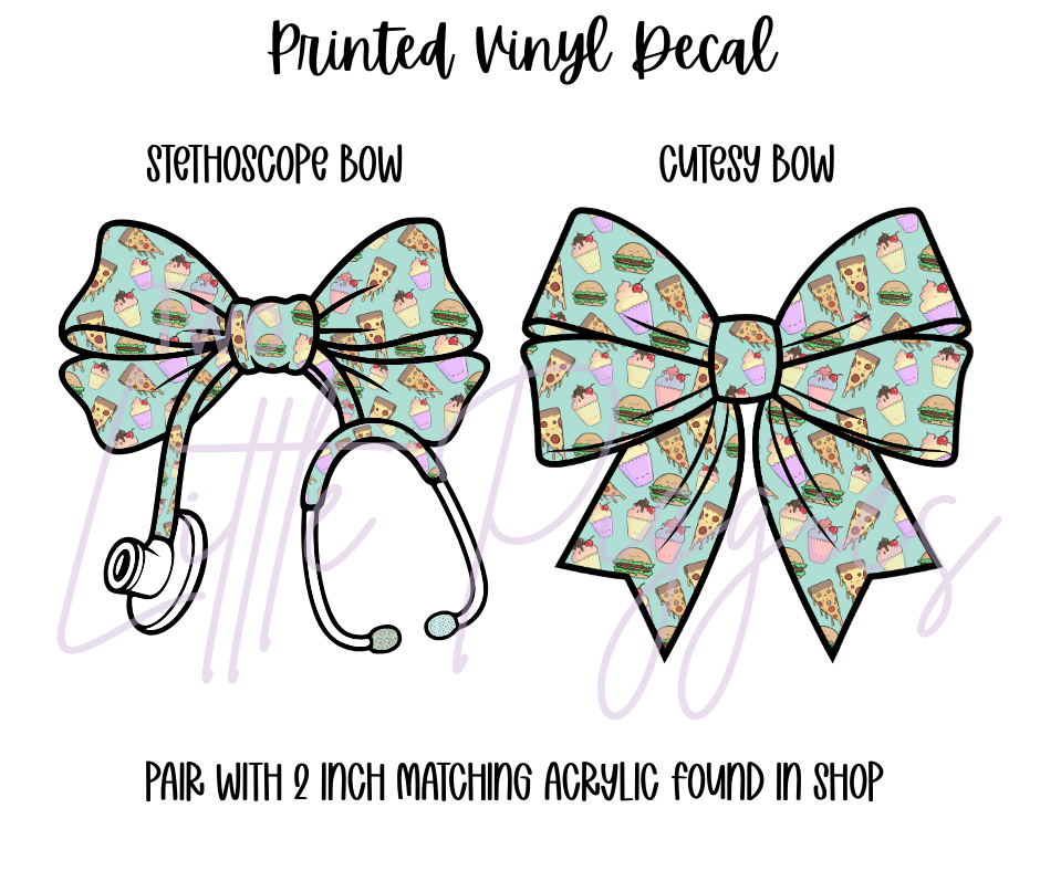 Printed Vinyl - Fast Food