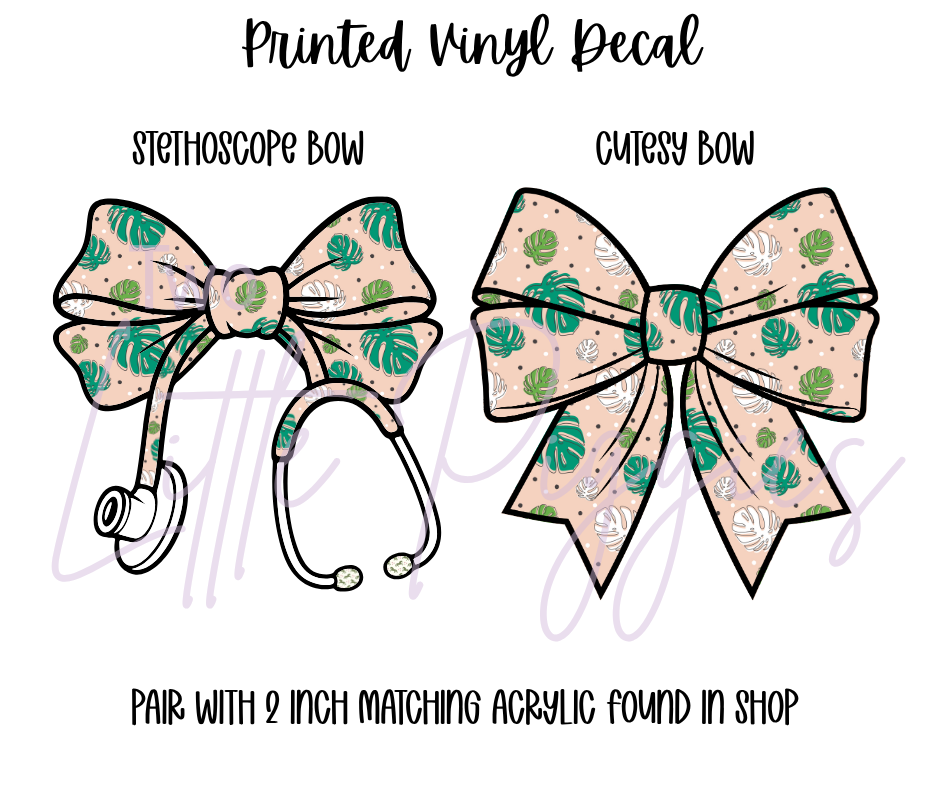 Printed Vinyl - Tropical Leaves Collection