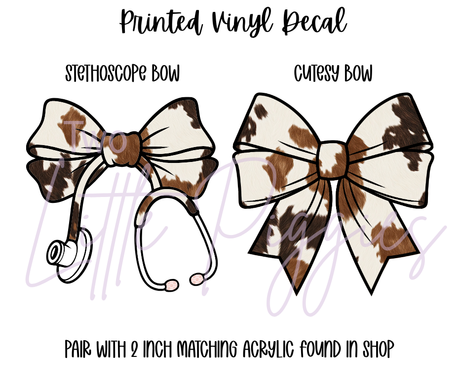 Printed Vinyl - Cowhide Collection
