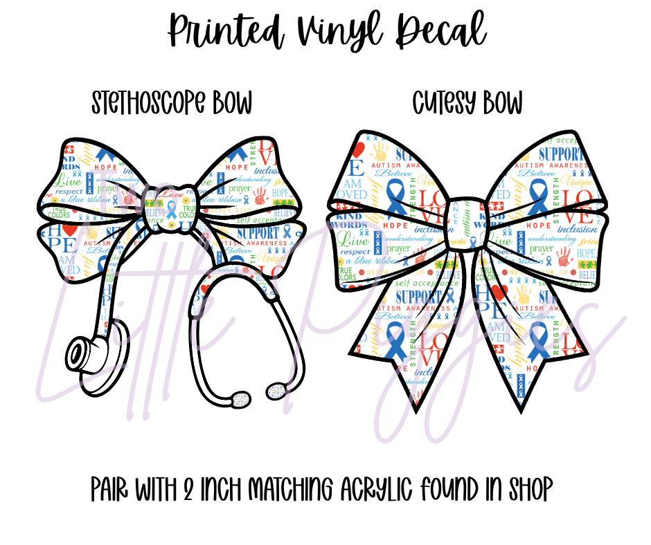 Printed Vinyl - Autism Awareness