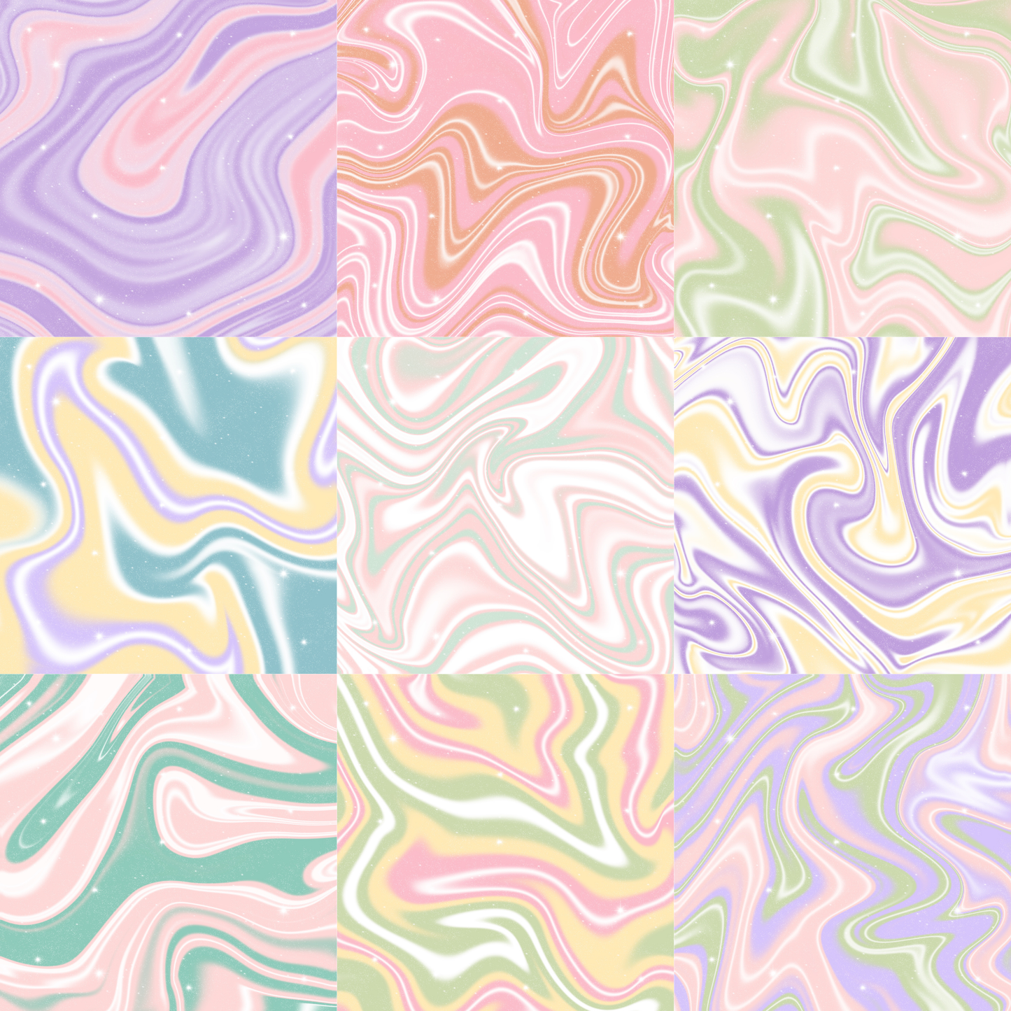 Printed Vinyl - Pastel Ink Spill