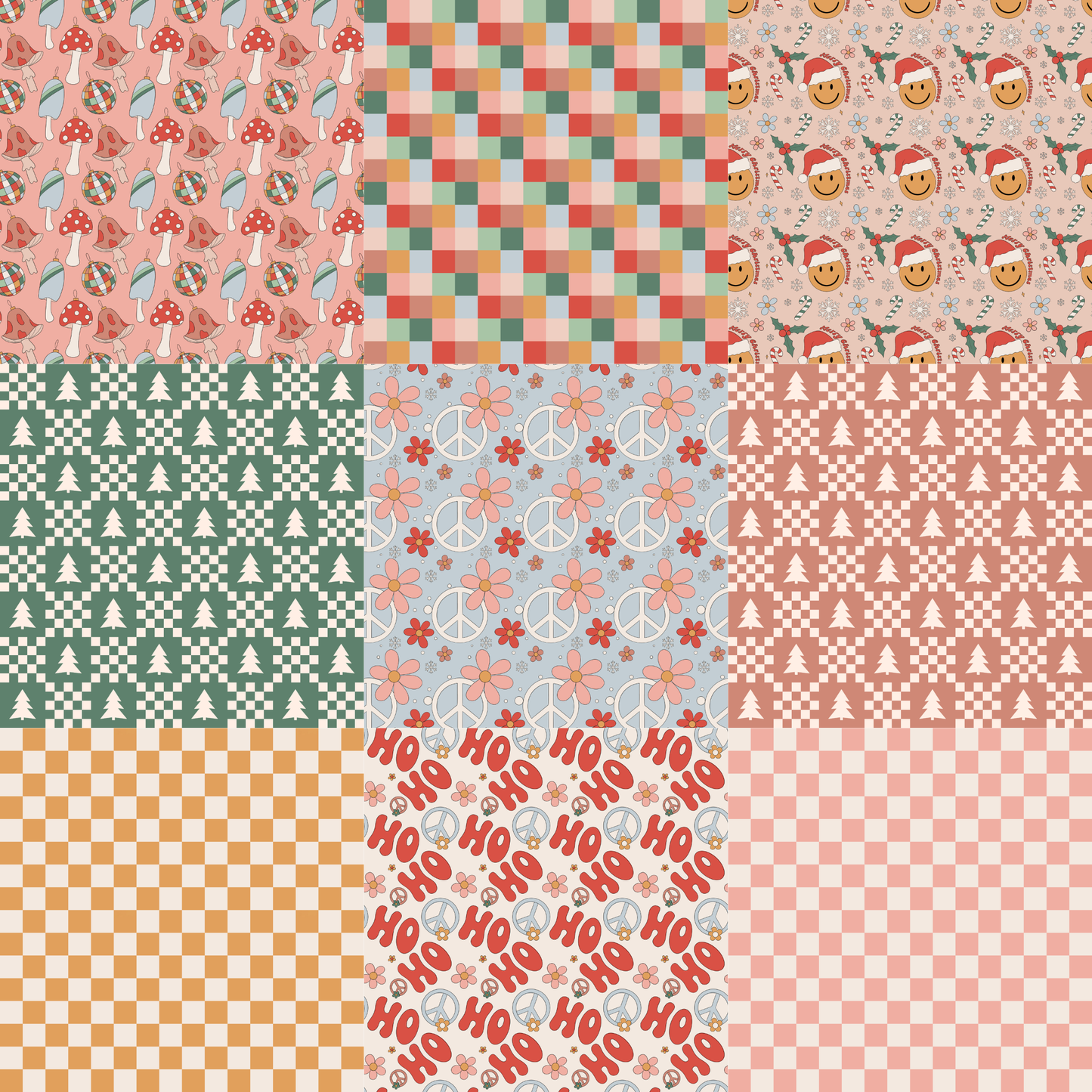 Printed Vinyl - Groovy Xmas