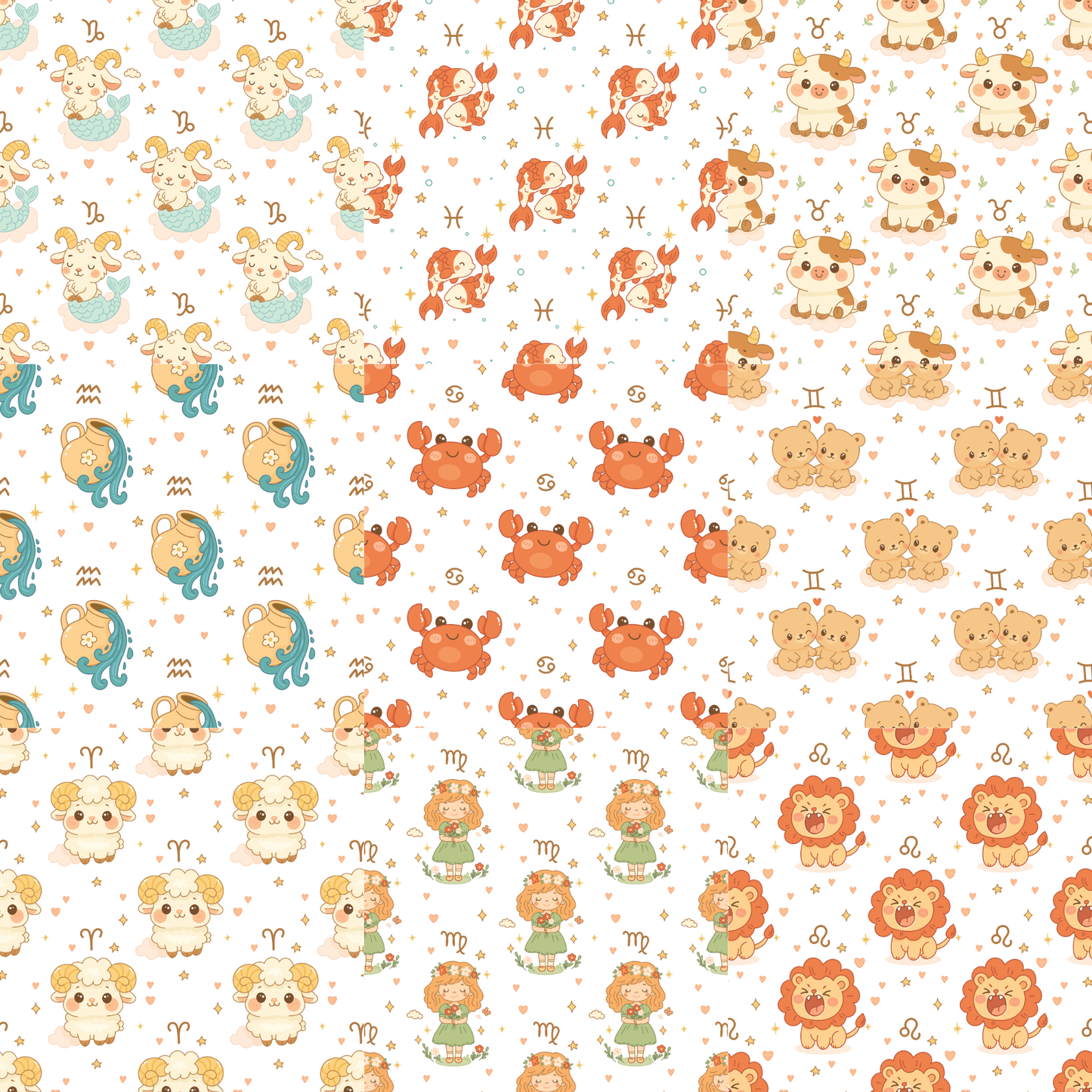 Printed Vinyl - Baby Zodiac