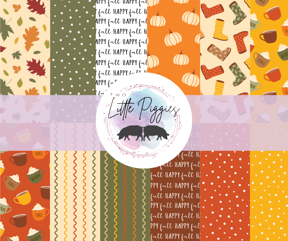 Printed Vinyl - Happy Fall