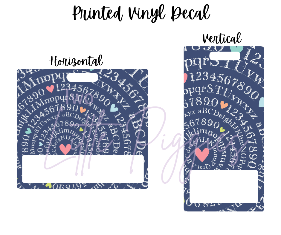 Printed Vinyl - School Time