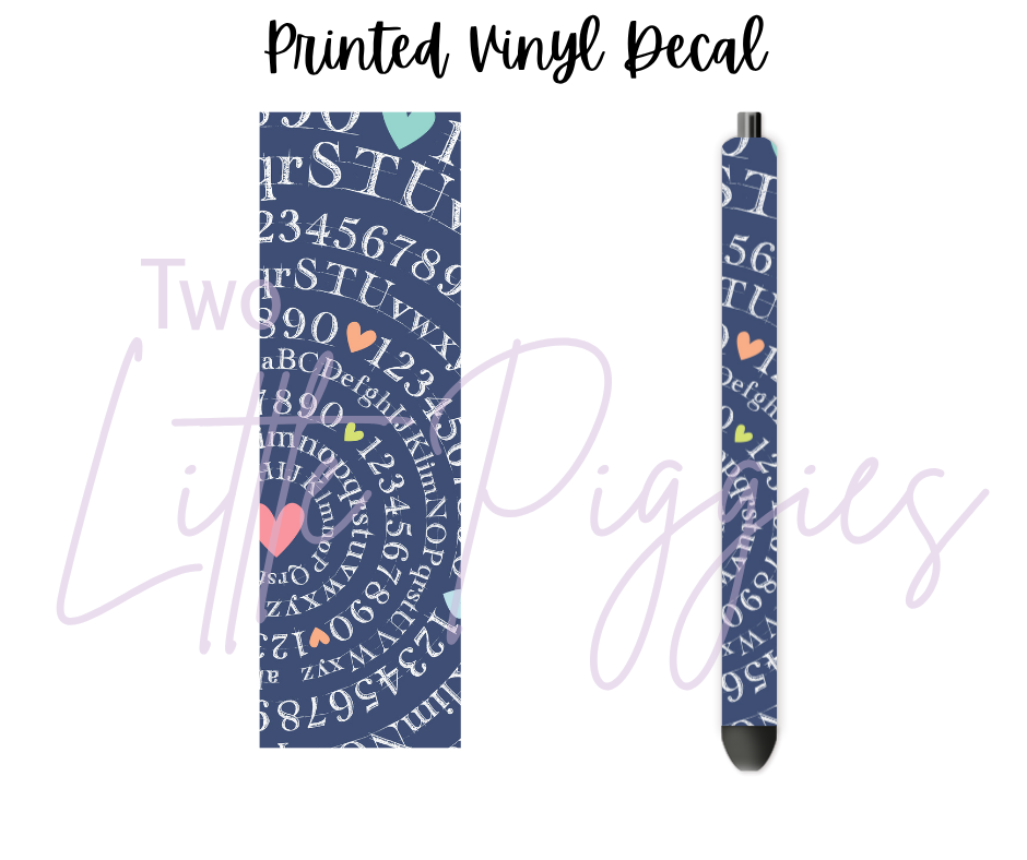 Printed Vinyl - School Time