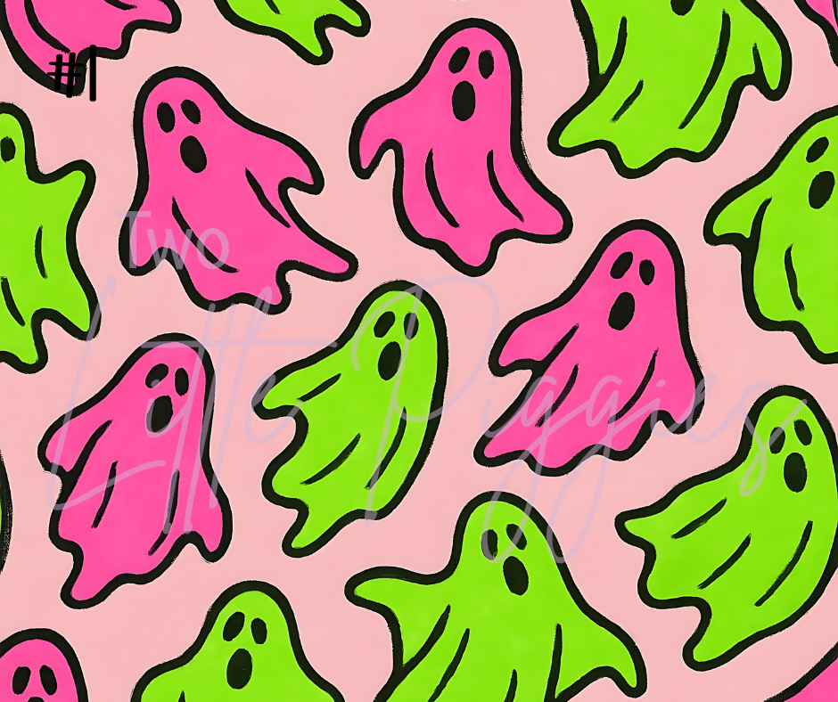 Printed Vinyl - Halloween - Neon Halloween