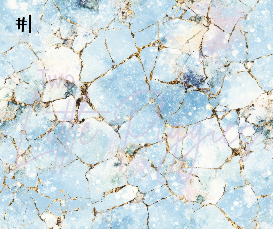 Printed Vinyl - Cracked Crystals