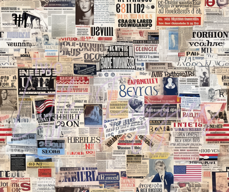 Printed Vinyl - Newspaper