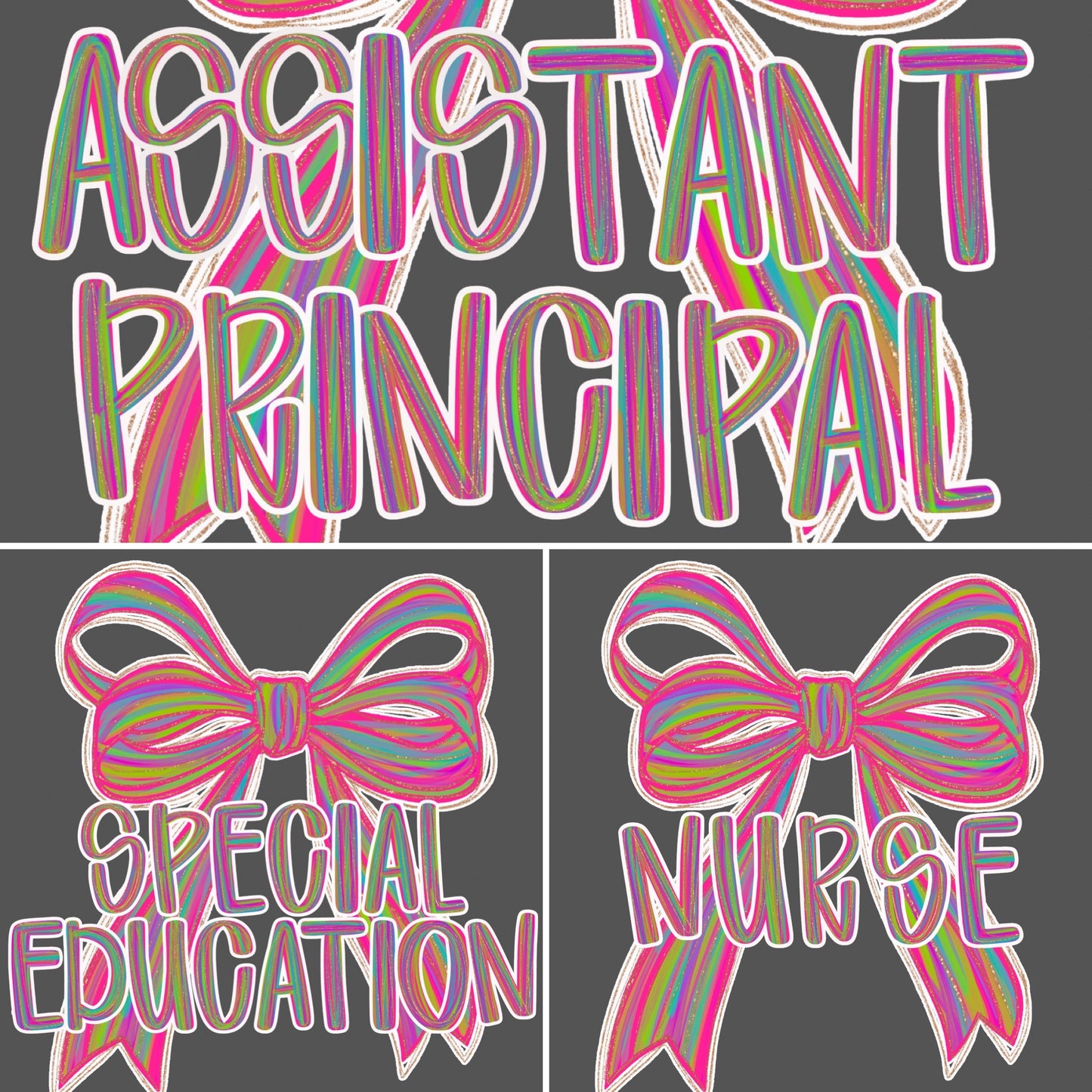 Custom Neon Bow Design