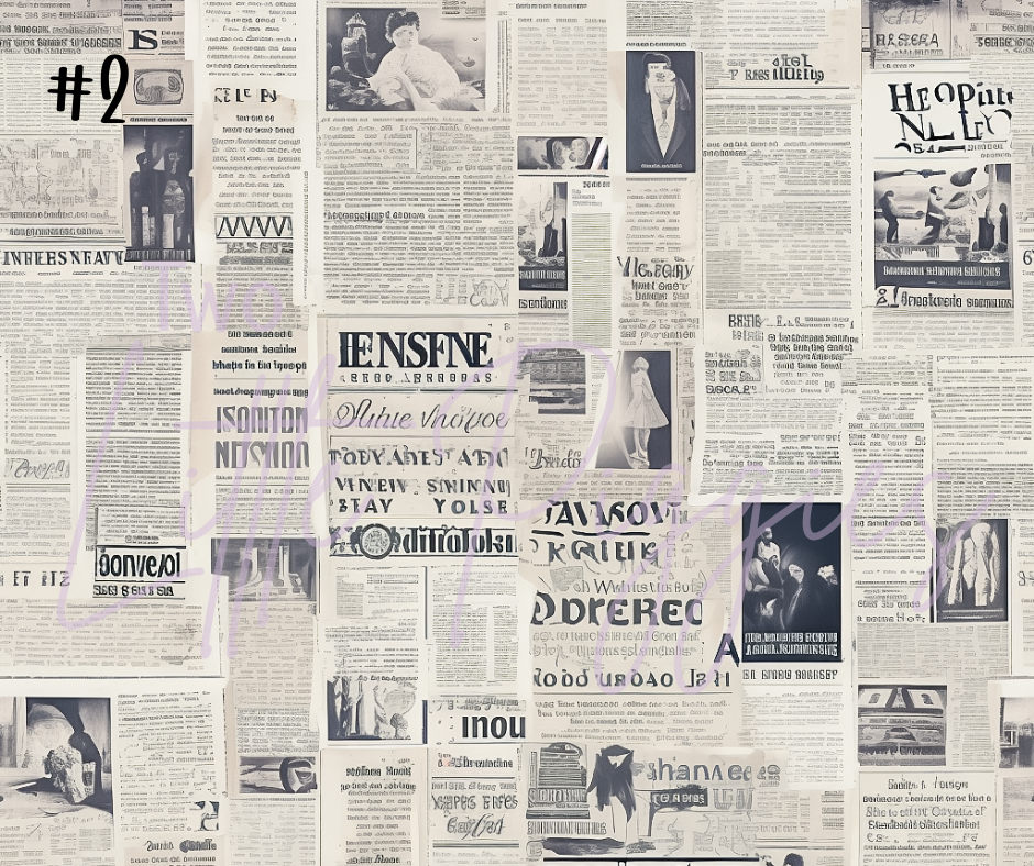 Printed Vinyl - Newspaper