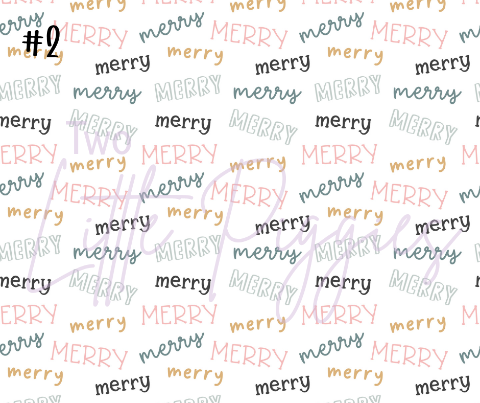 Printed Vinyl - Very Merry Christmas