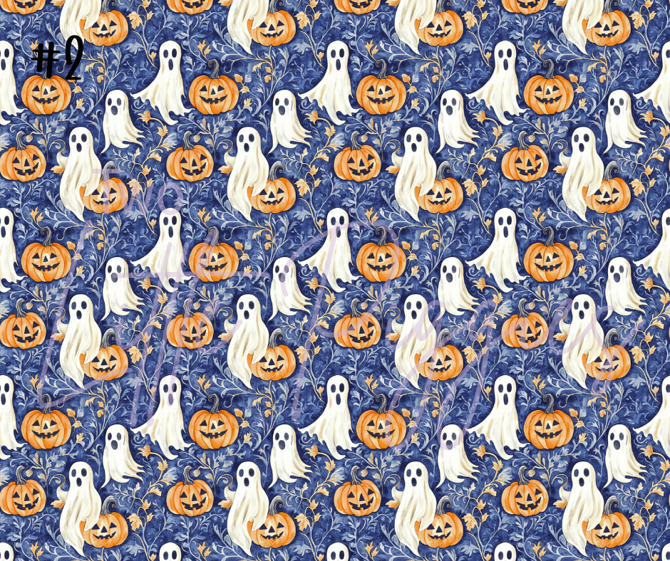 Printed Vinyl - Halloween - Preppy Halloween