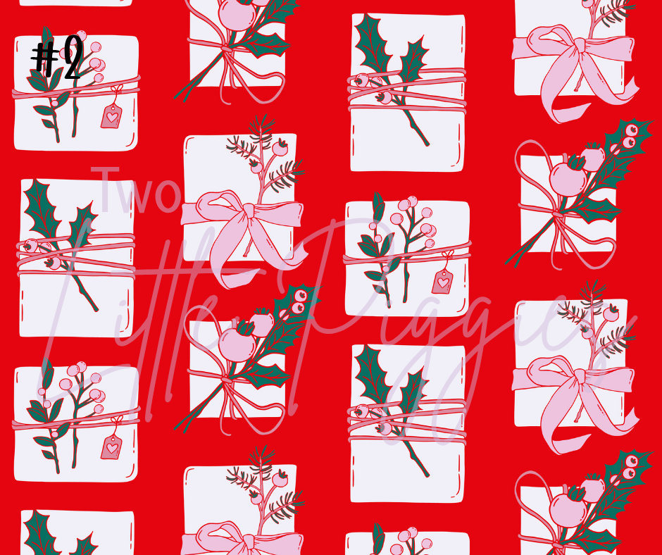 Printed Vinyl - Peppermint Holiday
