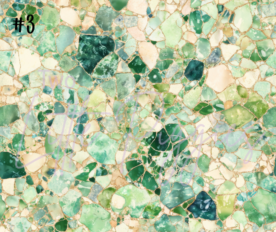 Printed Vinyl - Cracked Crystals