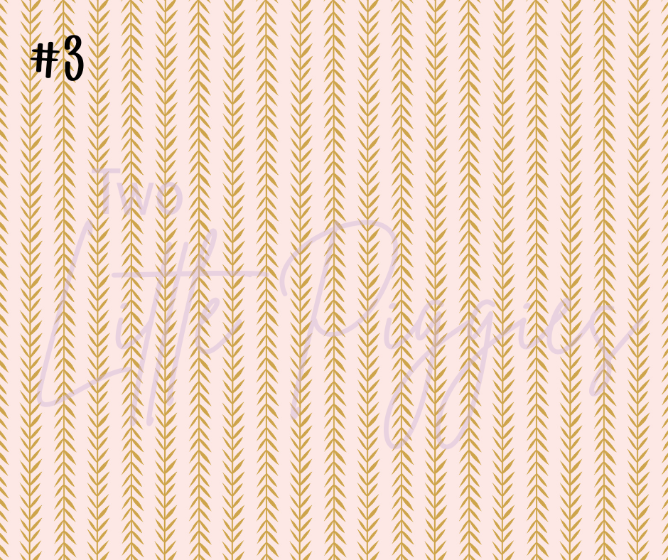 Printed Vinyl - Blue Mustard Floral