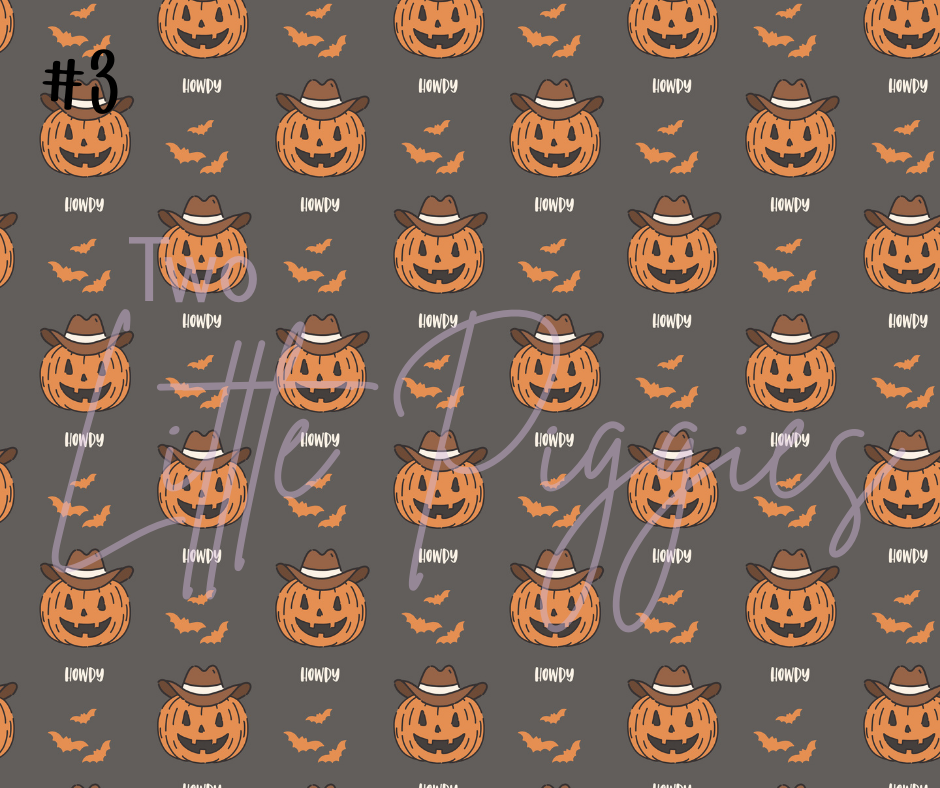 Printed Vinyl - Halloween - Hey Boo