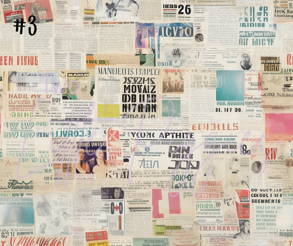 Printed Vinyl - Newspaper