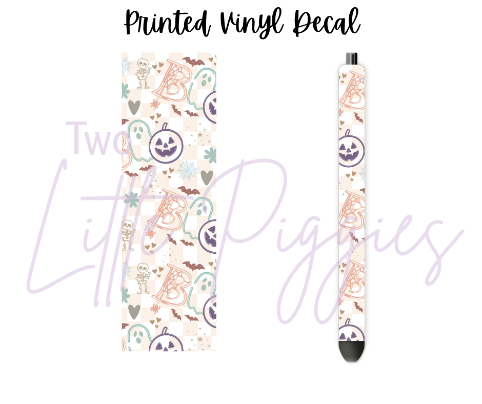 Printed Vinyl - Halloween - Boo Skelli