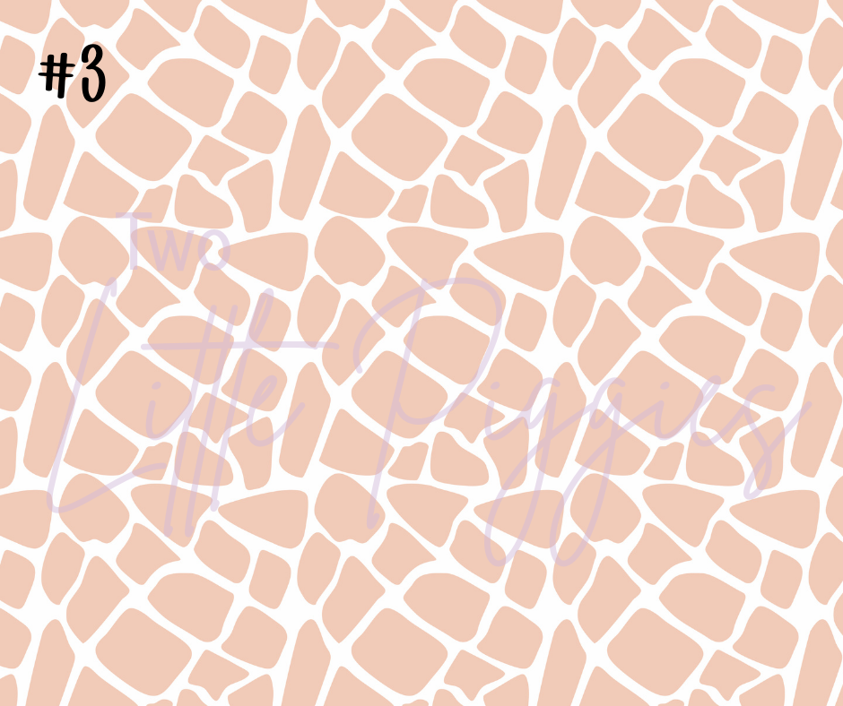 Printed Vinyl - Blush Safari