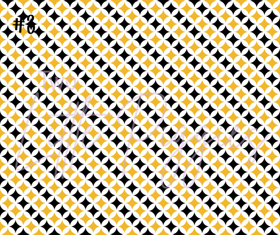 Printed Vinyl - Football - Black and Gold