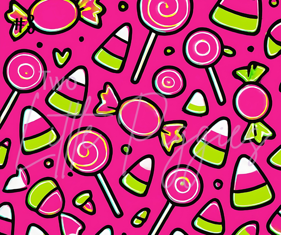 Printed Vinyl - Halloween - Neon Halloween