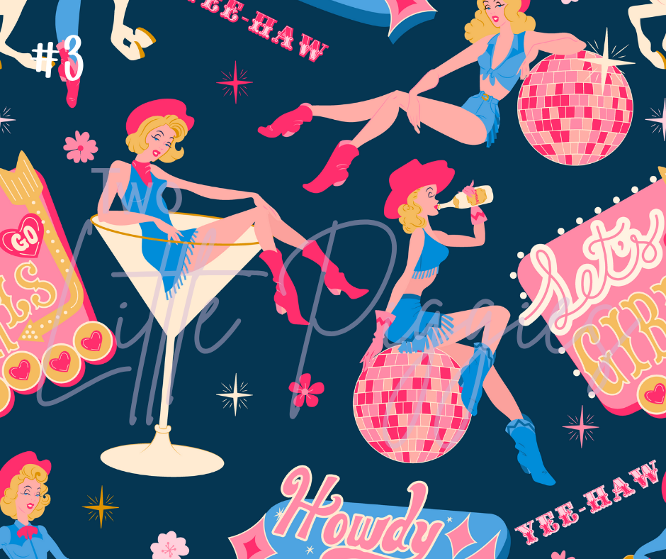 Printed Vinyl - Let's Go Girls