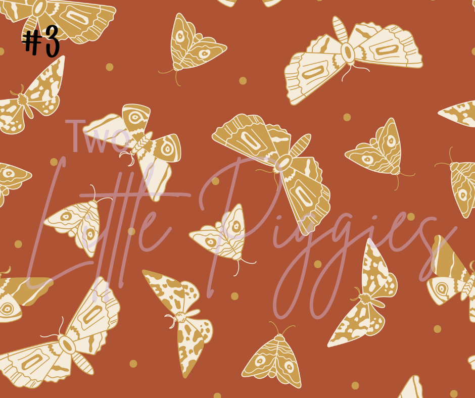 Printed Vinyl - Checkers - Earthy Insects