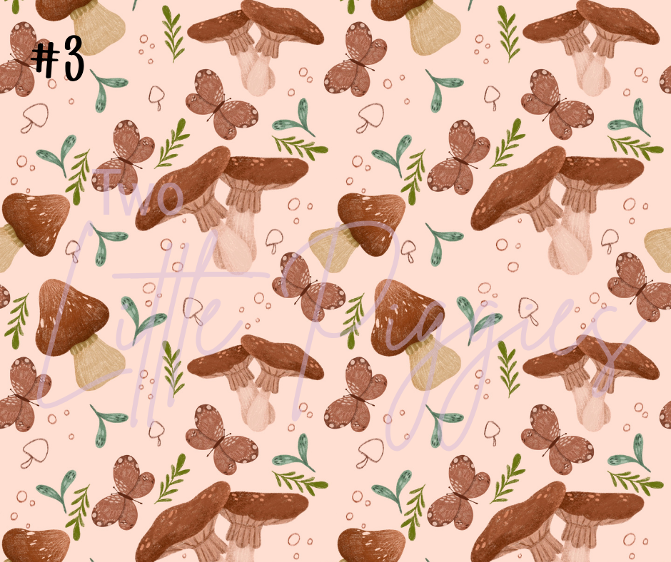 Printed Vinyl - Autumn Mushrooms