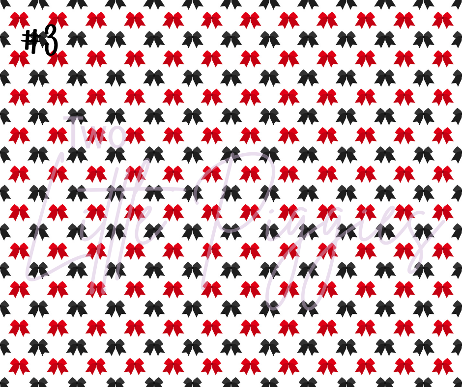 Printed Vinyl - Cheer - Red and Black