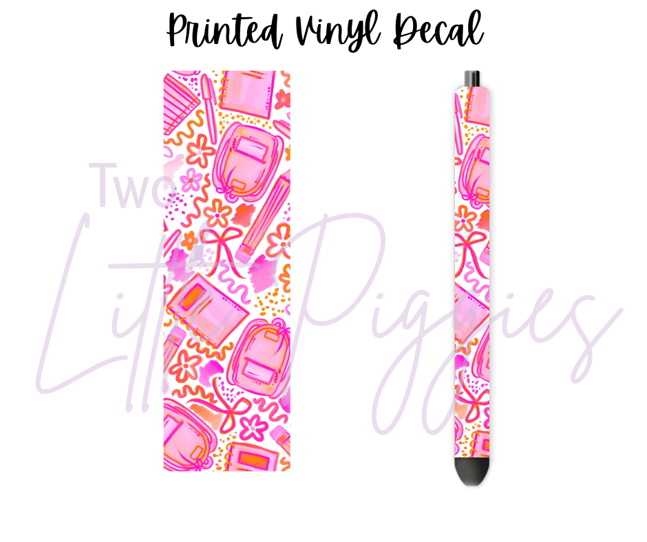 Printed Vinyl - School Prep