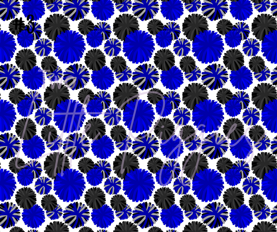 Printed Vinyl - Cheer - Royal Blue