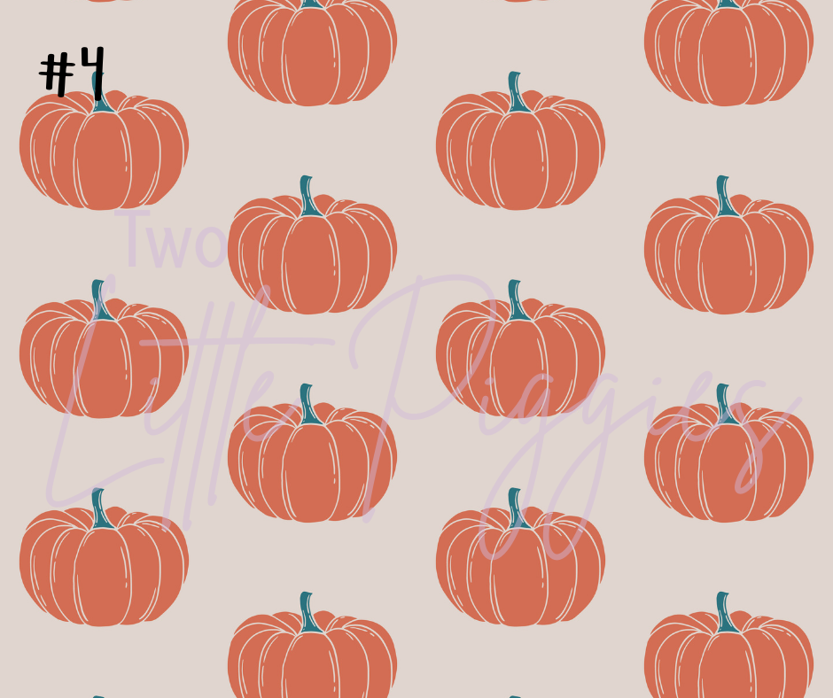Printed Vinyl - Teal Pumpkin